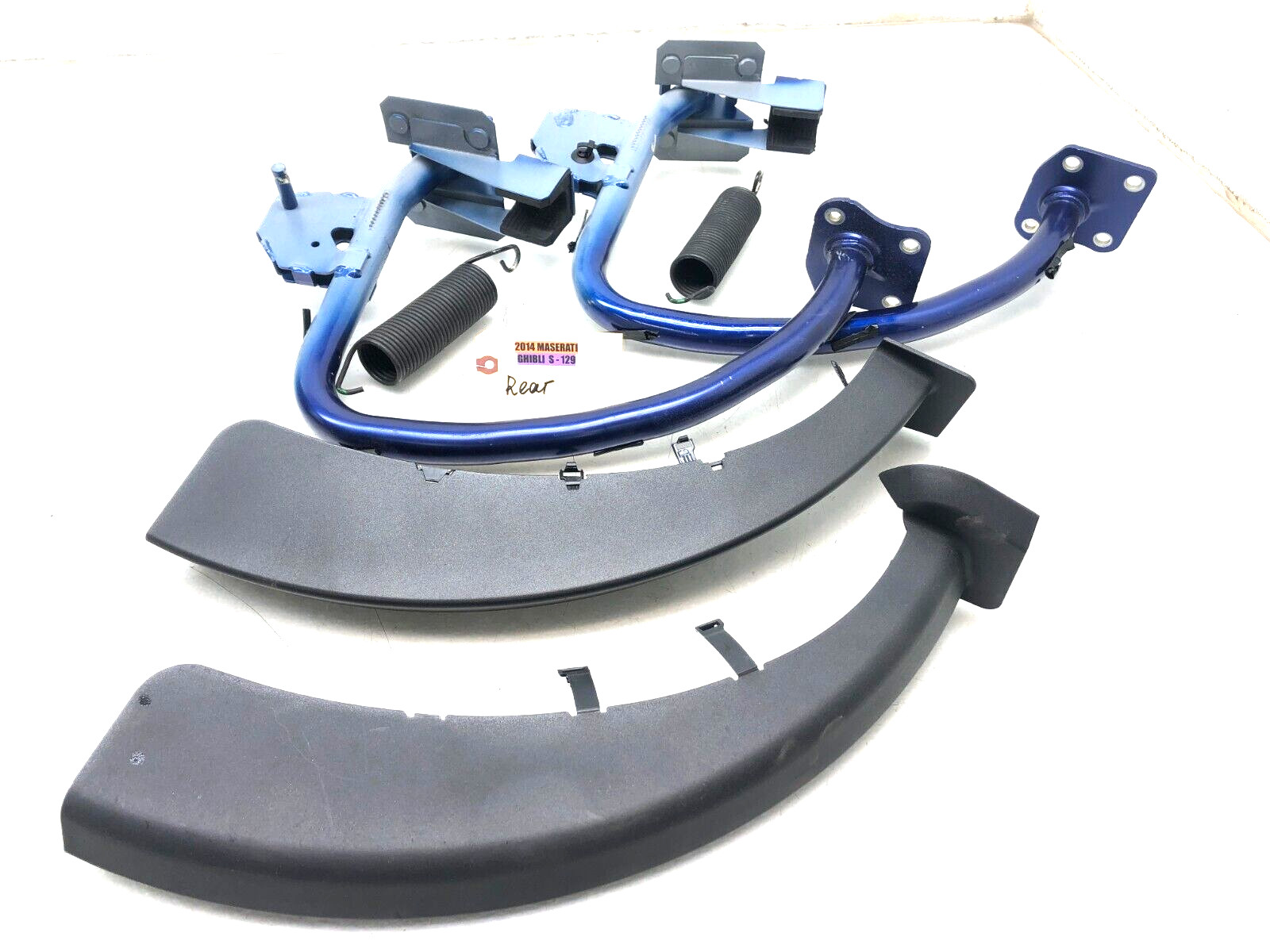 2014-2019 MASERATI GHIBLI S Q4 LEFT RIGHT REAR TRUNK HINGES SET OEM BLUE.