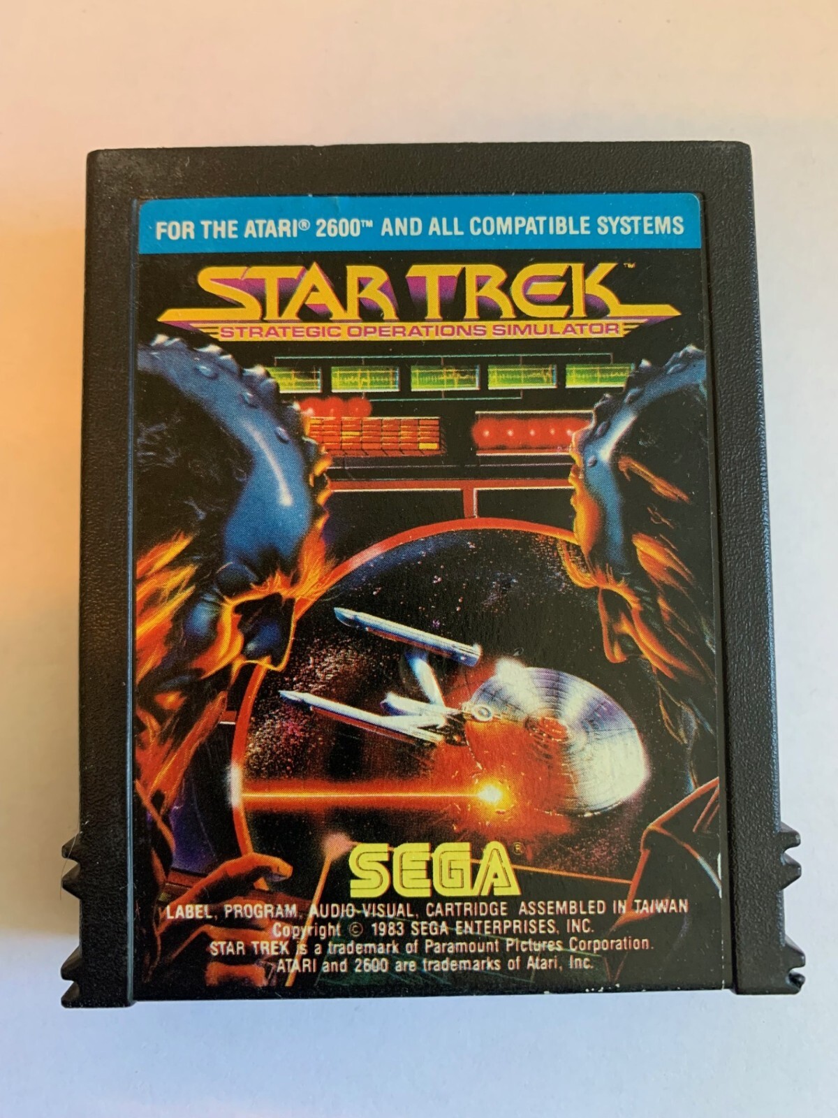 Star Trek Strategic Operations Simulator Atari 2600 - Cleaned Tested