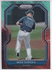 2021 Panini Prizm Prizms Cosmic Haze #174 Mike Soroka 