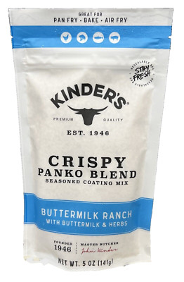 Kinders Buttermilk Ranch Crispy Panko Blend Seasoned Coating Mix 5 oz Kinder's