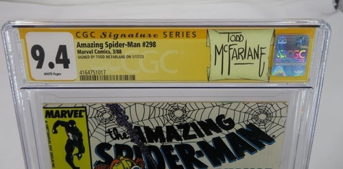 AMAZING SPIDER-MAN #298 CGC 9.4 W (1988) SIGNED MCFARLANE Signature Series - Picture 12 of 12
