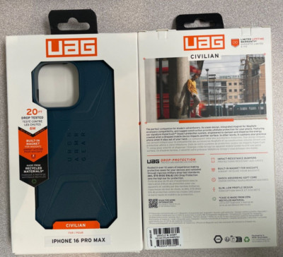 UAG Civilian Series Rugged Case W/ MagSafe For iPhone 16 Pro Max 6.9'' Blue