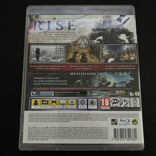 Assassin's Creed 3 Playstation 3 PS3 +Manual - Picture 4 of 4