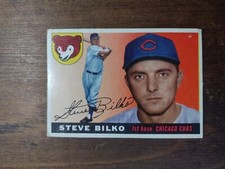 1955 Topps #93 Steve Bilko Chicago Cubs No Creases 