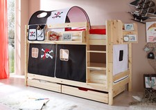 Etagenbett Doppelbett Marcel Kiefer massiv Natur mit Farbauswahl