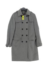 Phase Eight Women's Coat Uk 12 Grey Wool With Acrylic, Nylon, Polyester Pea Coat