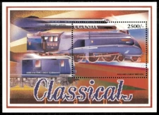 Uganda 1996 - Trains - Souvenir Stamp Sheet - Scott #1437 - MNH