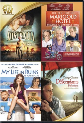 Australia/My Life In Ruins/The Descendants /The Best Exotic Marigold Hotel - DVD