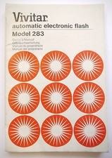 PRL VIVITAR FLASH INSTRUCTION MANUAL OWNER'S MANUAL USER MANUAL