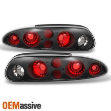 Fit 1993-2002 Chevy Camaro Lr Black Replacement Taillights Taillamps Fit 1993-2002 Chevy Camaro Lr Black Replacement Taillights Taillamps