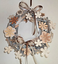 Türkranz kranz türdeko deko hänger natur shabby chic holzkranz tischkranz kranz