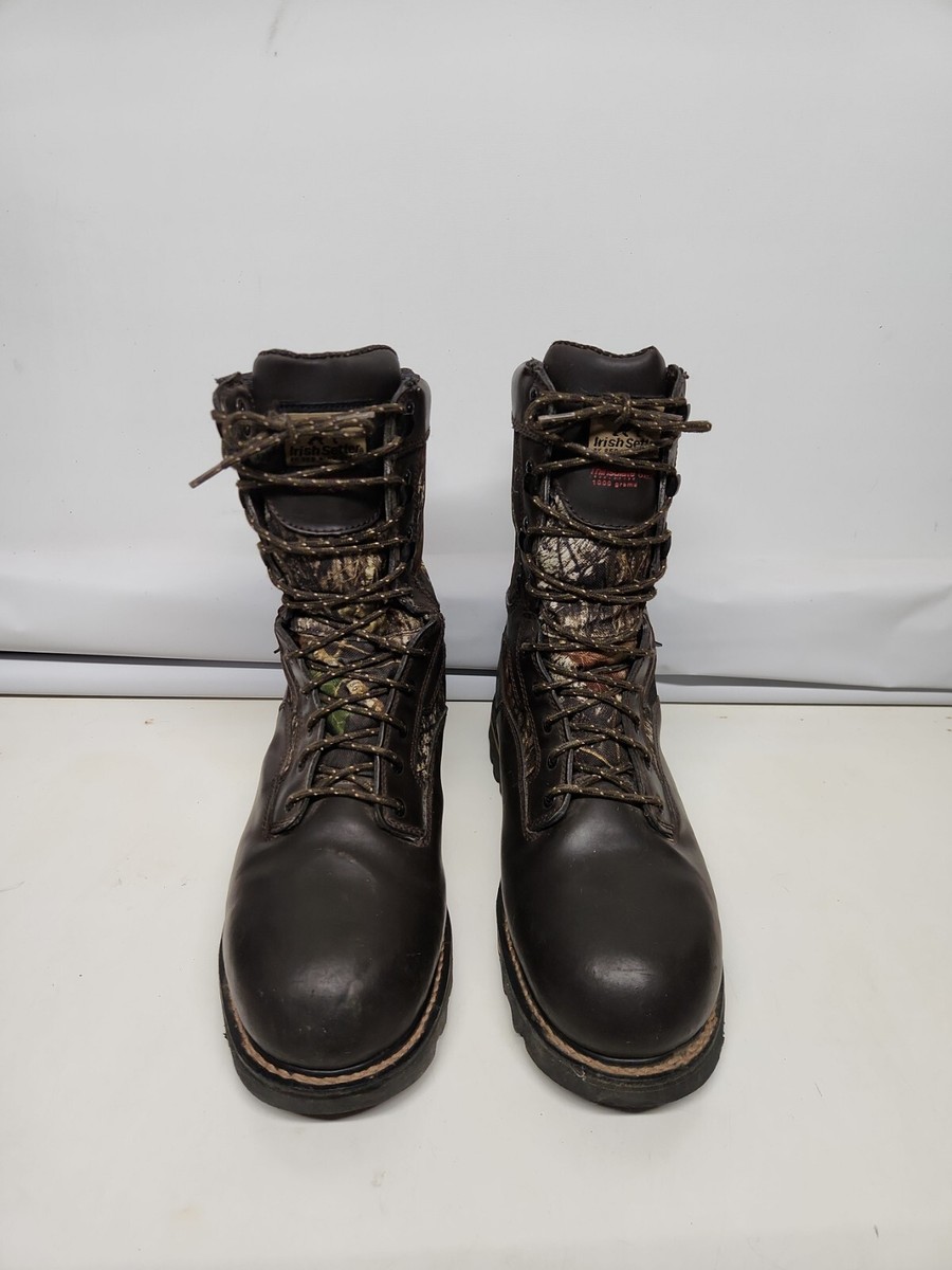 MENS RED WING SHOES IRISH SETTER HUNT GUNFLINT 818 MOSSY OAK BOOTS