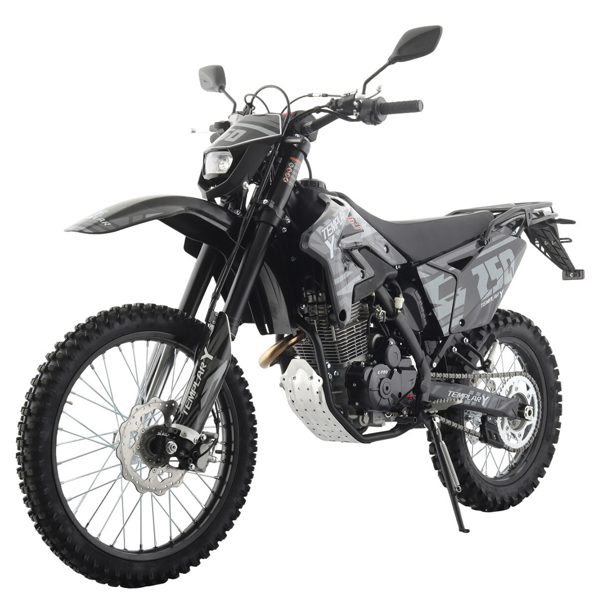 X-PRO TEMPLAR Y 250cc Dirt Bike Pit Bike Gas Powered 5-Speed
