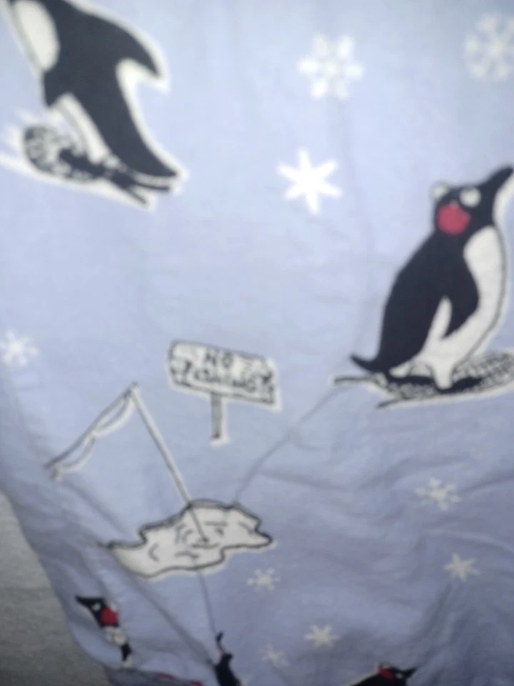 Nick & Nora Pijama Pantalones XL Mujer Franela Navidad Vacaciones Pingüino Invierno Foto 2 de 4