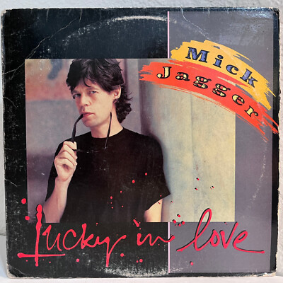 MICK JAGGER - Lucky In Love (Columbia) - 12'' Vinyl Record Single - EX