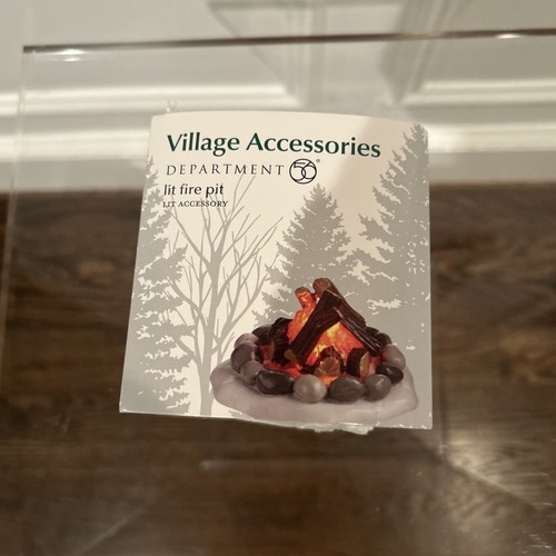 Department 56 Village Accessories “Lit Fire Pit” eBay