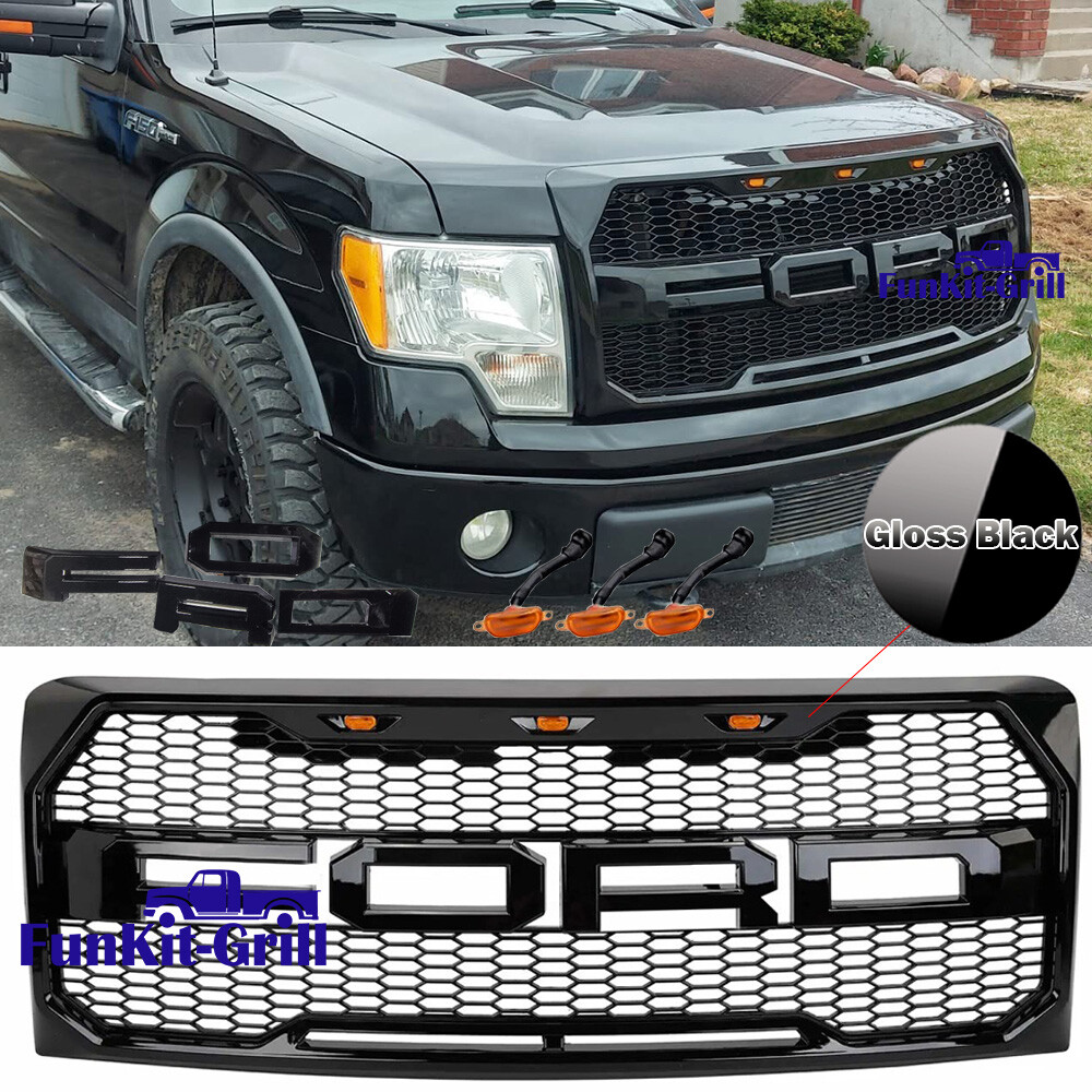 Black Grill for 2009-2014 Ford F150 Raptor Style