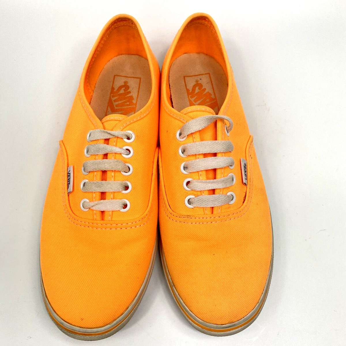 Neon clearance orange vans