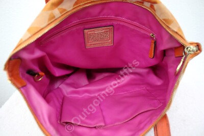 Coach Poppy No K0994-13826 Hand or shoulder Bag Orange | eBay Coach Poppy No K0994-13826 Hand or shoulder Bag Orange | eBay