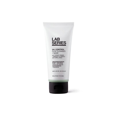 LAB Series Skincare for Men Oil Control Clay Cleanser + Mask - 3.4 Oz. / 100mL