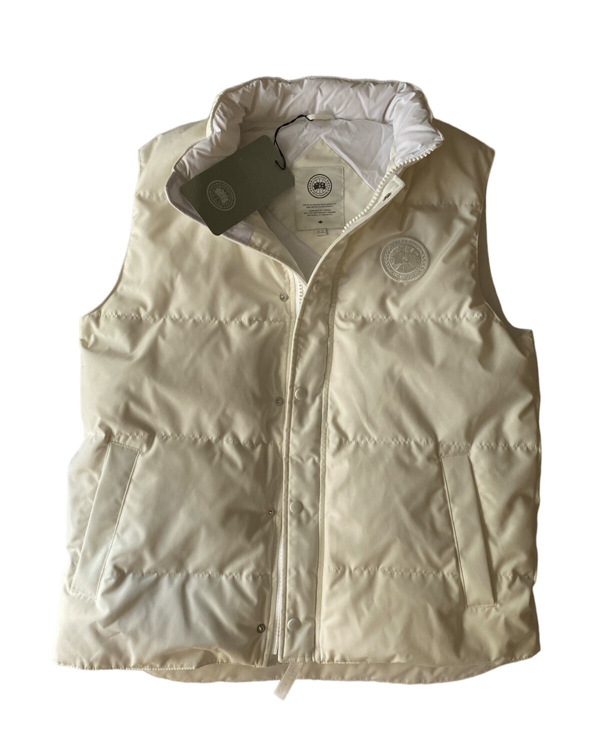 CANADA GOOSE Garson Vest Humanature Mens XL extra Large White Authentic NWT image 2