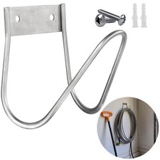Wall Mount Hanger Garden Hoses Hook Water Hose Pipe Reel Holders Stainless Steel