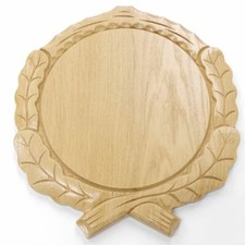 Carved Boar Shield Light Oak AF 19 cm Boar Board Weapon Board Shield