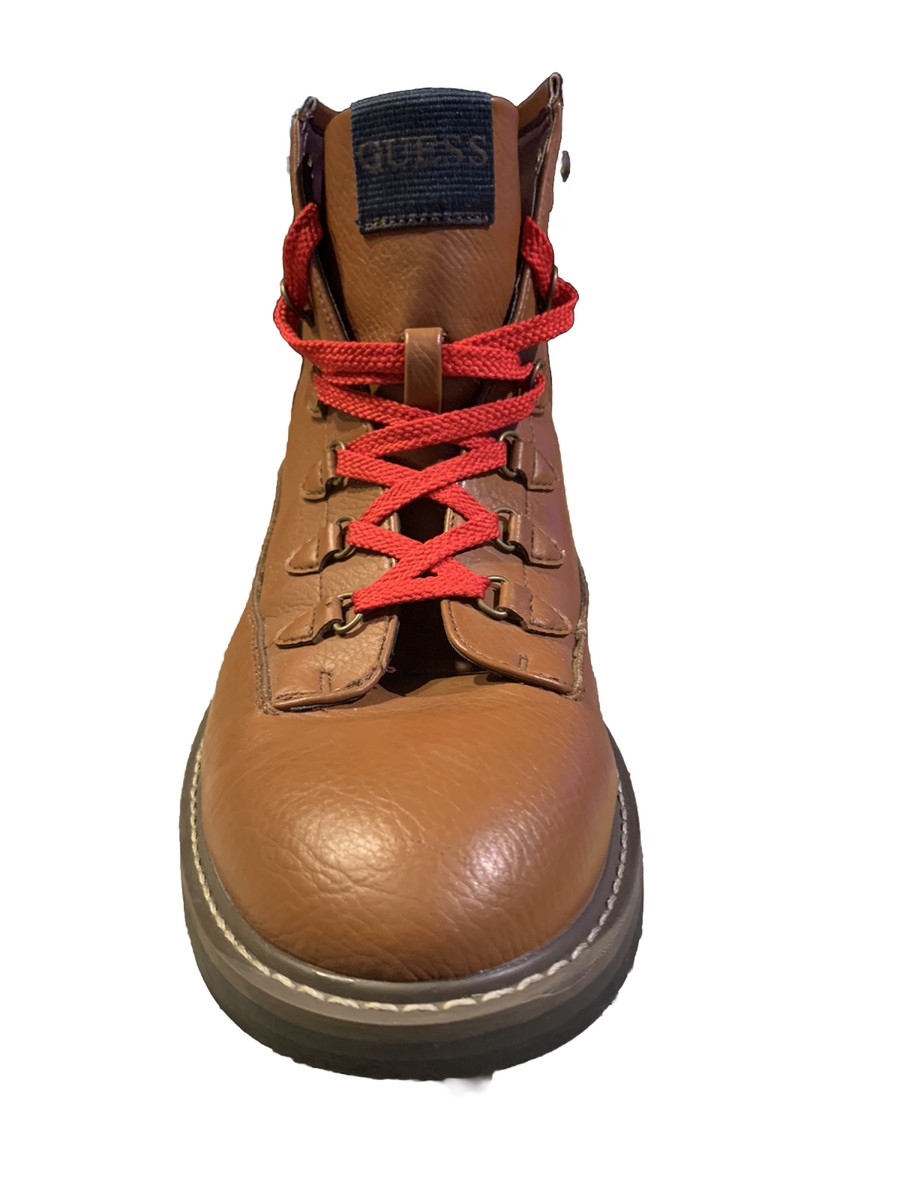 Guess GMRUSKIN-C Chukka Ankle Boots w Red Laces, Men\'s Sz 7 Guess GMRUSKIN-C Mens Brown With Red Laces Chukka Ankle  main image 4
