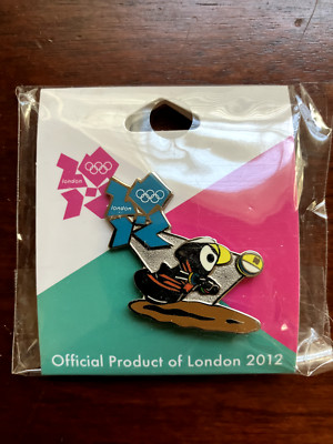 London 2012 Unopened Official Olympic Pins! Wenlock - Hockey & Beach Volleyball