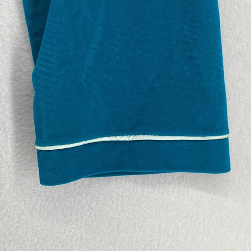 Vanity Fair Morgenmantel Damen XL Fleece Bademantel Samt Gürtel Bindeband Taille blau USA - Bild 6 von 14