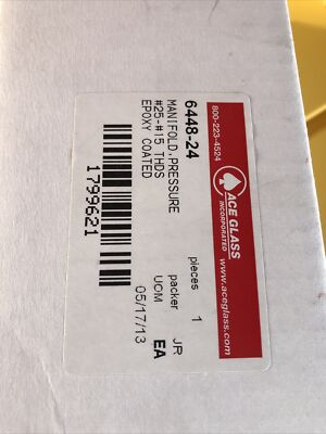 #ad #ad Ace Glass 6448 24 Pressure Manifold #25 #15 THDS Epoxy Coated $199.00