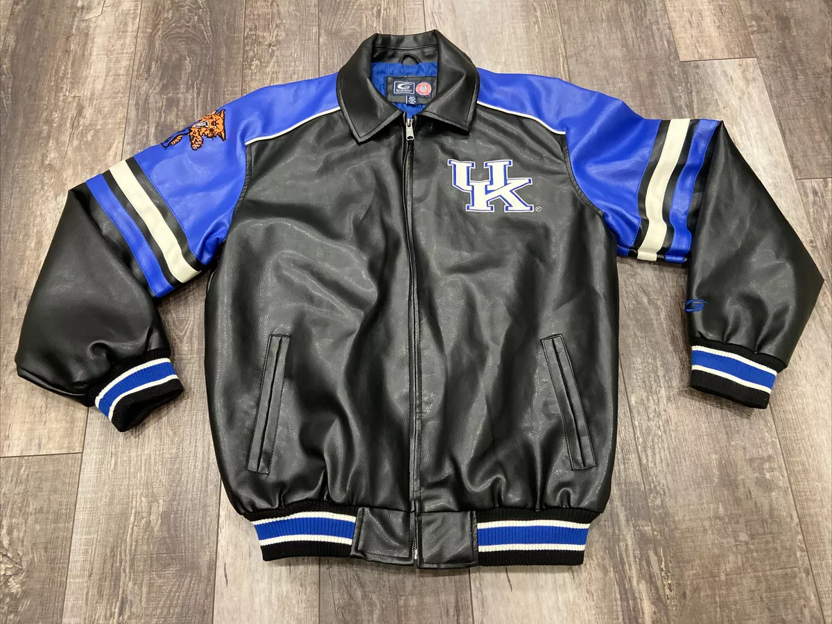 University of Kentucky Leather Jacket Made by G-III Sports by Carl Banks  MEDIUM