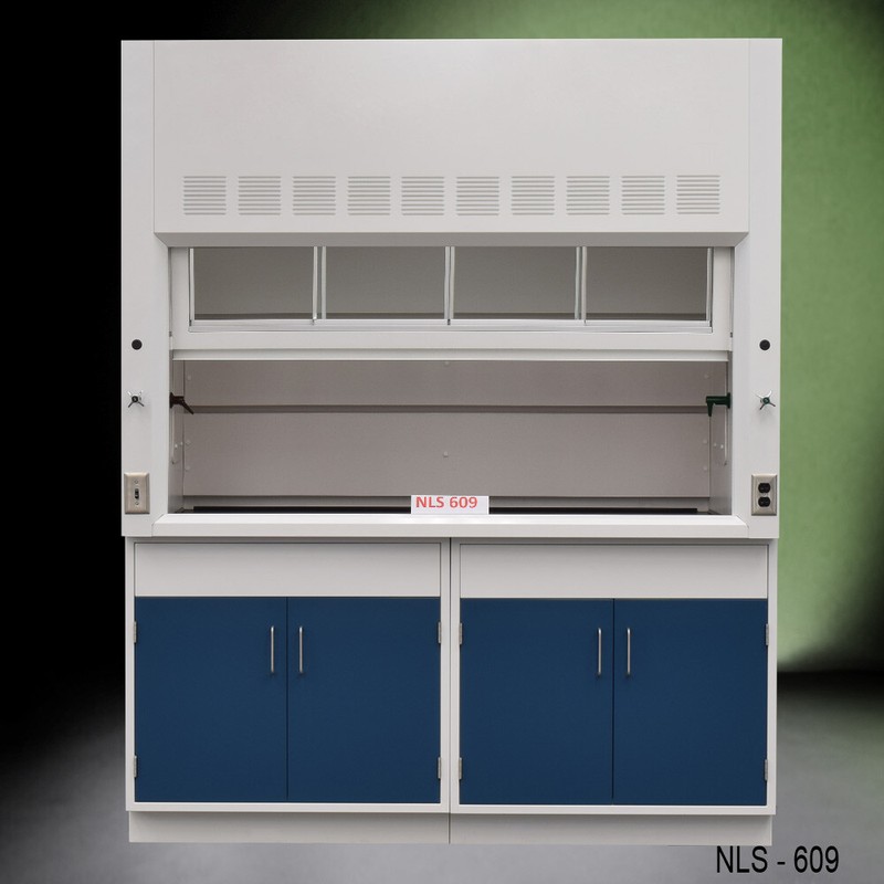 Fisher American 6' Laboratory Fume Hood w/ Storage / Made in USA / E1-672.