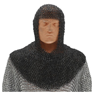 #ad Battle ready chain mail coif medieval renaissance chainmail hood armor $109.99