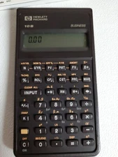 Vintage HP Hewlett Packard 10B BUSINESS Scientific Pocket Calculator 1987 Works