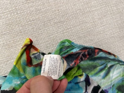Jams World Lil' People Hawaiian Shirt Kids Large L Jasper Rayon Made In USA Surf - Picture 6 of 10