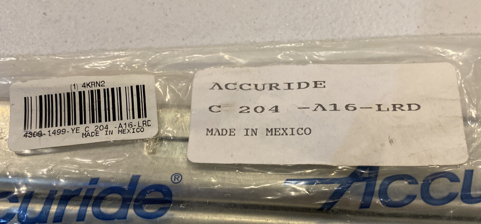Accuride C204-A16-LRD Pair of Metal Drawer Slide Slides with Hardware