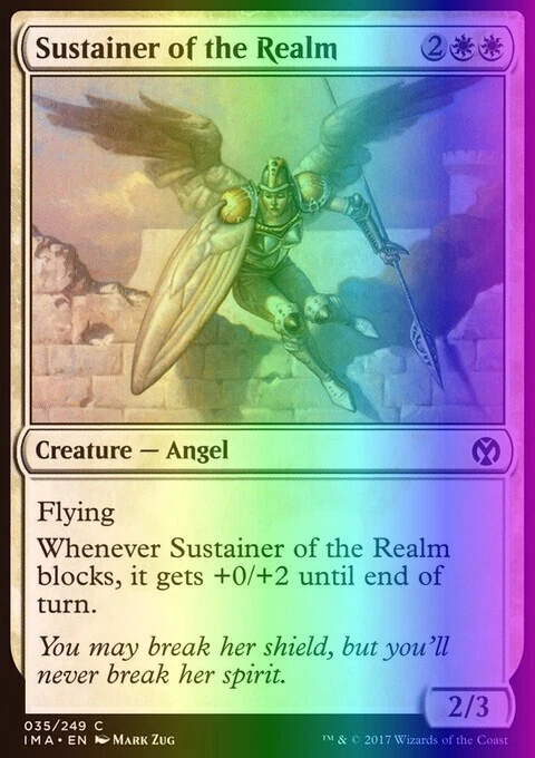 MTG Magic the Gathering Sustainer of the Realm (35/256) Iconic Masters LP FOIL