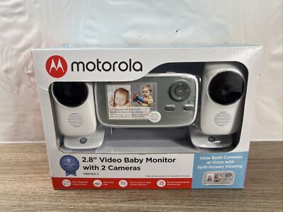 Motorola MBP483-2 Video Baby Infant Monitor w/ Two Cameras New!!!  816479014185|