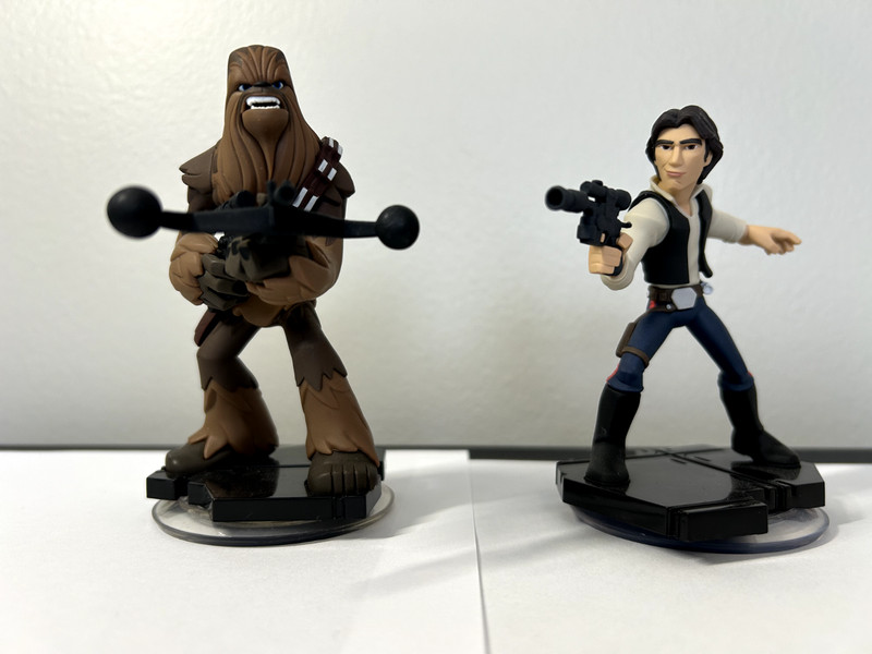 Disney Infinity Lot - Star Wars Characters (2) - Han Solo & Chewbacca