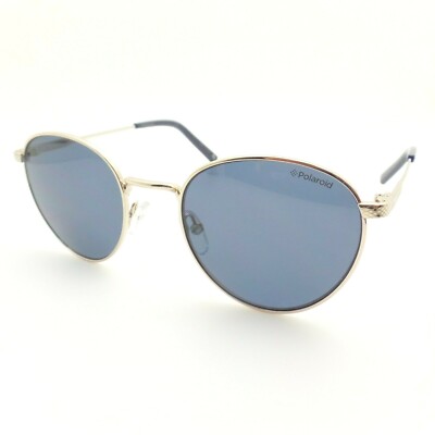 Polaroid Brand PLD 2082 3YGC3 Light Gold Blue Polarized Sunglasses Authentic