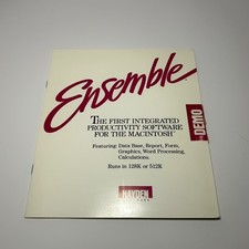Ensemble for Macintosh Demo Hayden Software 3.5" Floppy Disk 128K 512K