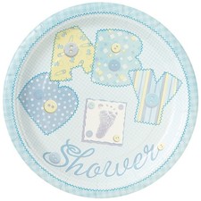 Unique Party - Dessertteller, Baby Shower 8er-Pack - Papier (SG25996)