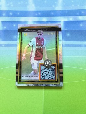 2020-21 Topps Museum UCL Relics Kenneth Taylor Gold /50 Ajax