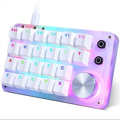 Koolertron 24 Keys Mechanical Red Switch Programmable Keypad
