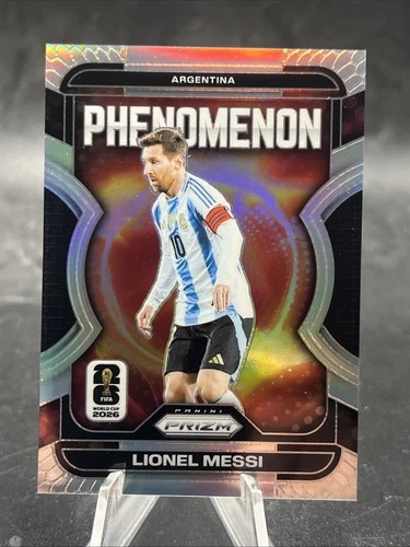 2026 Panini Prizm World Cup Lionel Messi Phenomenon Silver Prizm #19 Argentina
