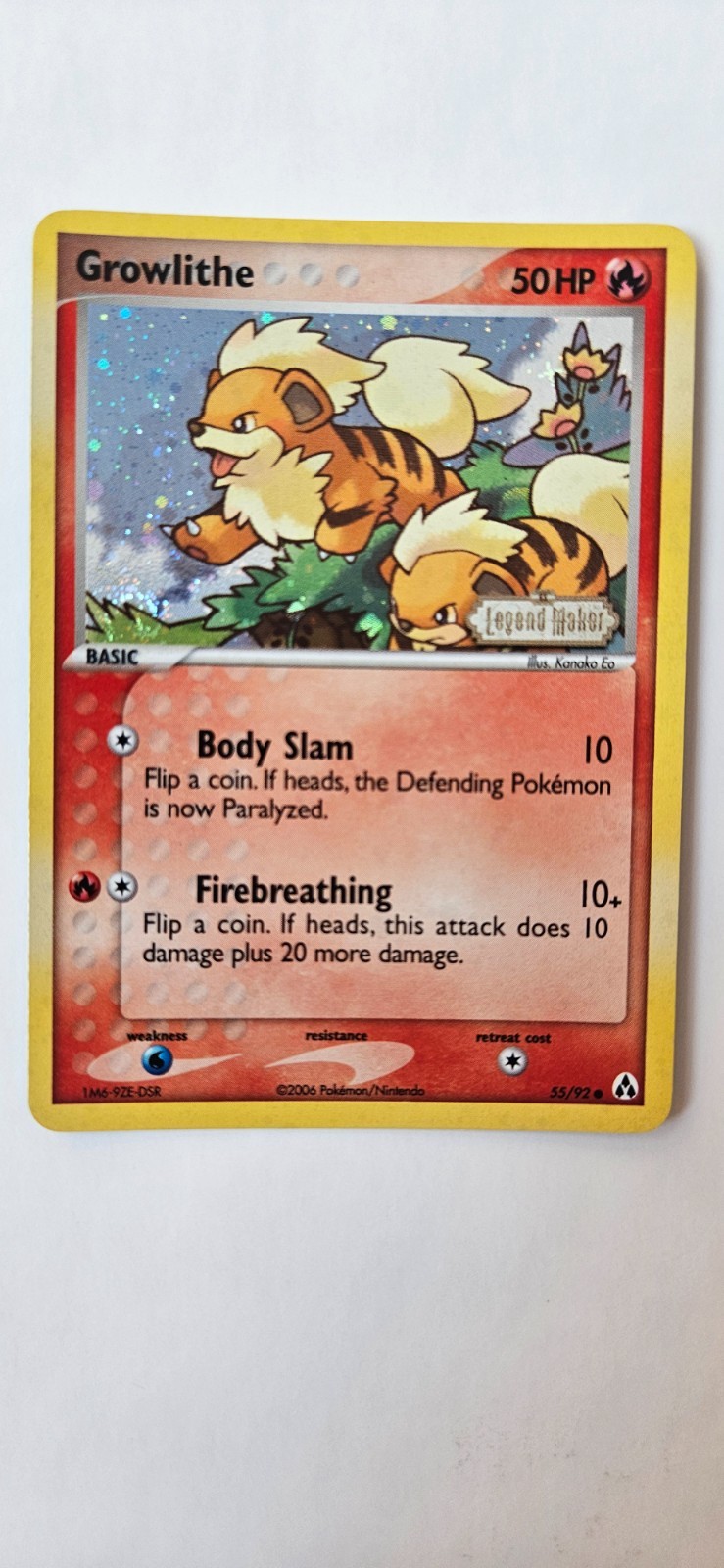 Growlithe 2006 EX: Legend Maker #55/92 Reverse Holo Price Guide