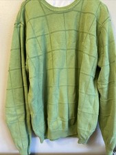 Izod 100 cotton Green sweater Men XL