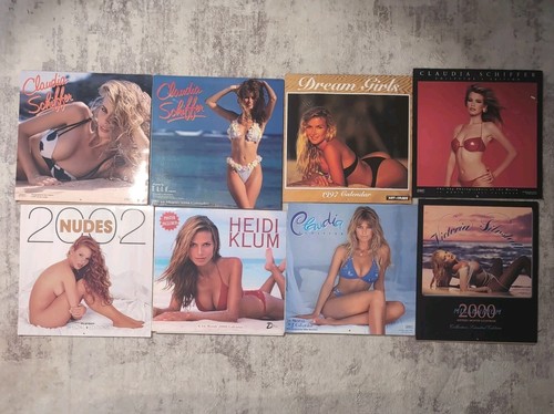 lot of 8 CLAUDIA SCHIFFER MODEL CALENDAR SUPERMODEL