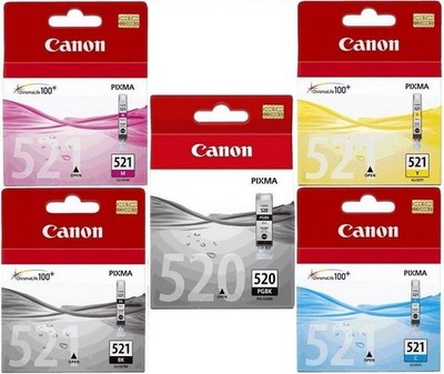 Original CANON PGI-520 CLI-521 5er Set Multipack Tintenpatronen